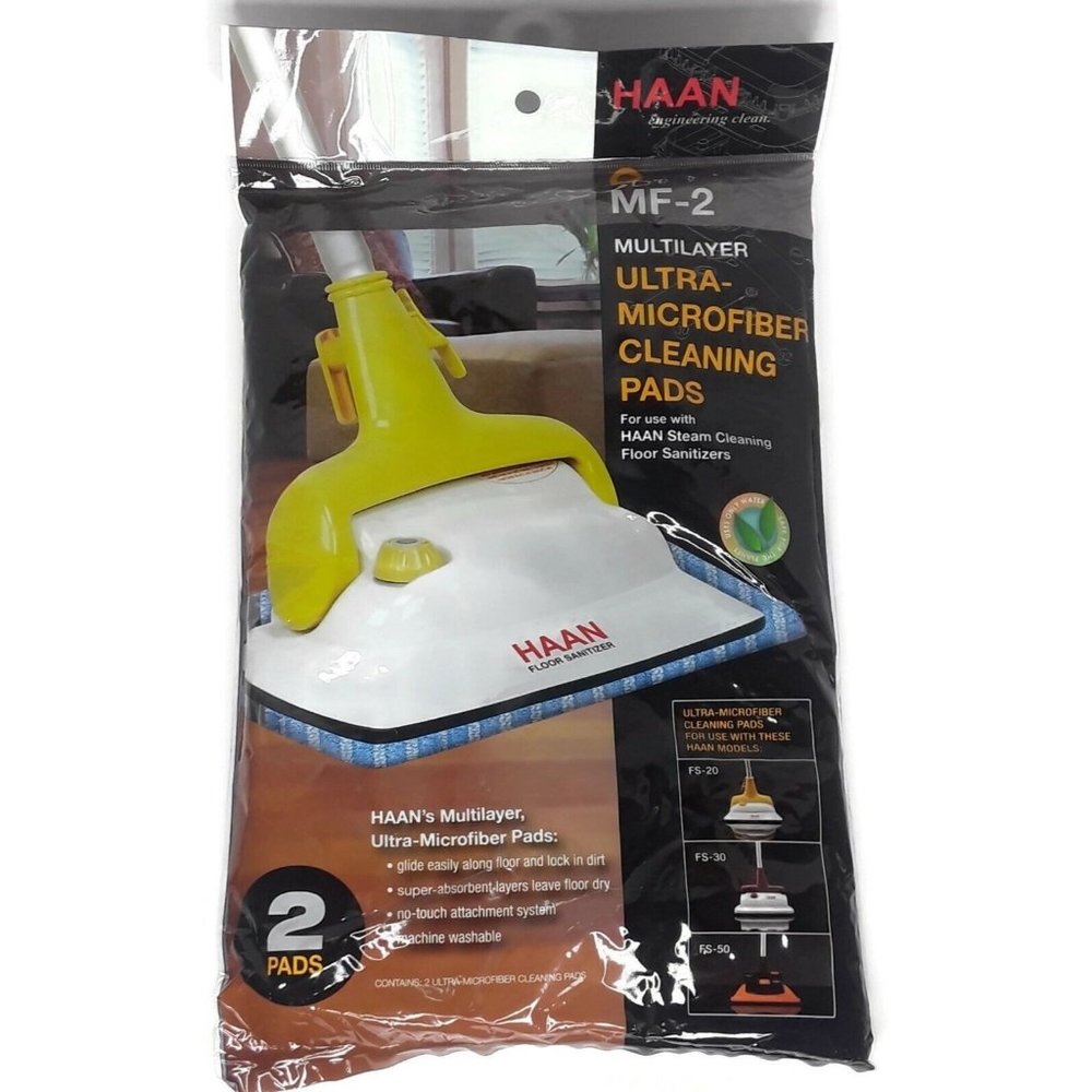 Haan MF-2 Ultra Microfiber Cleaning Pads FS 20 30 50 LOT OF 2 New Packs 4 Total